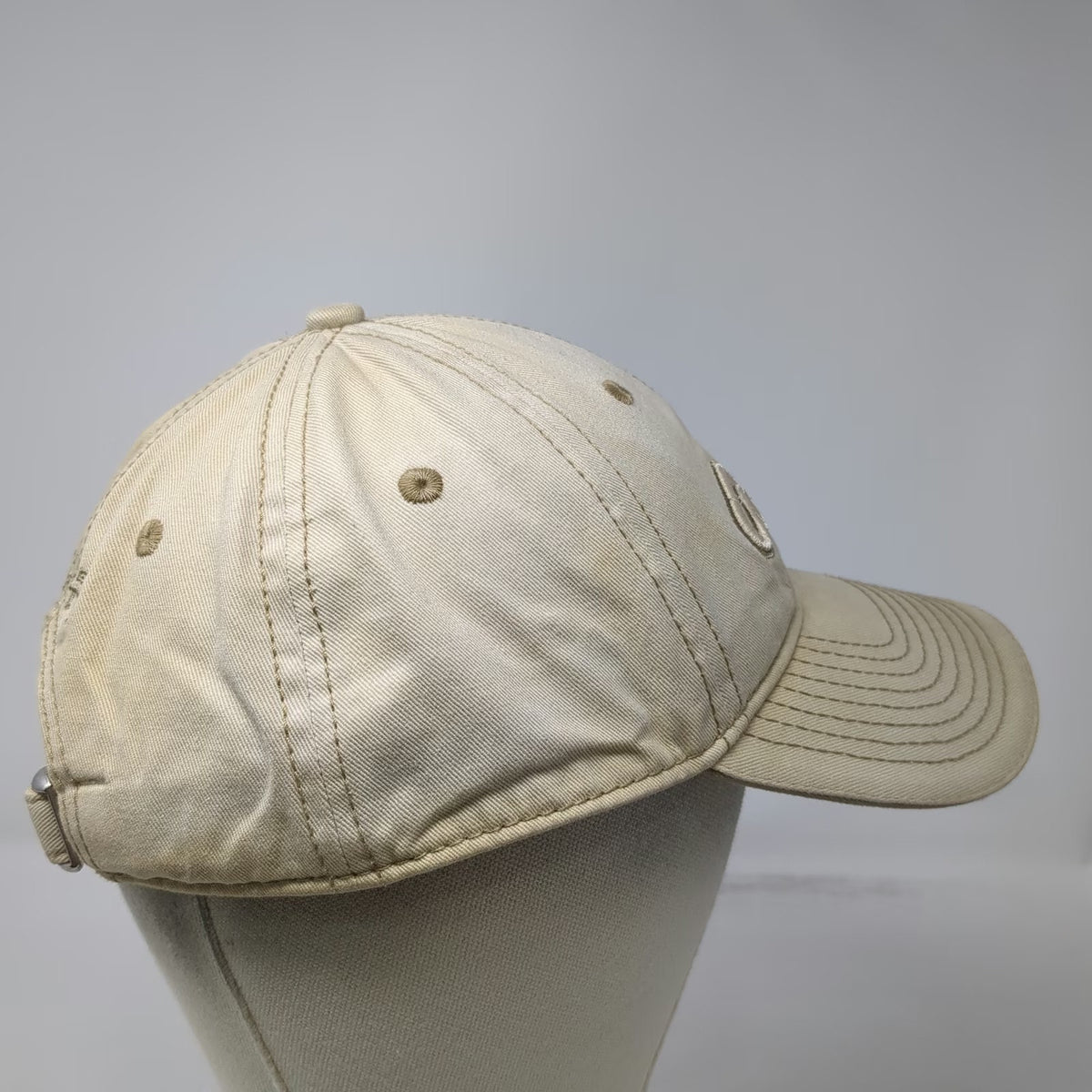 Cabela's Baseball Cap Beige One Size World's Foremost Outfitter Slideback Hat