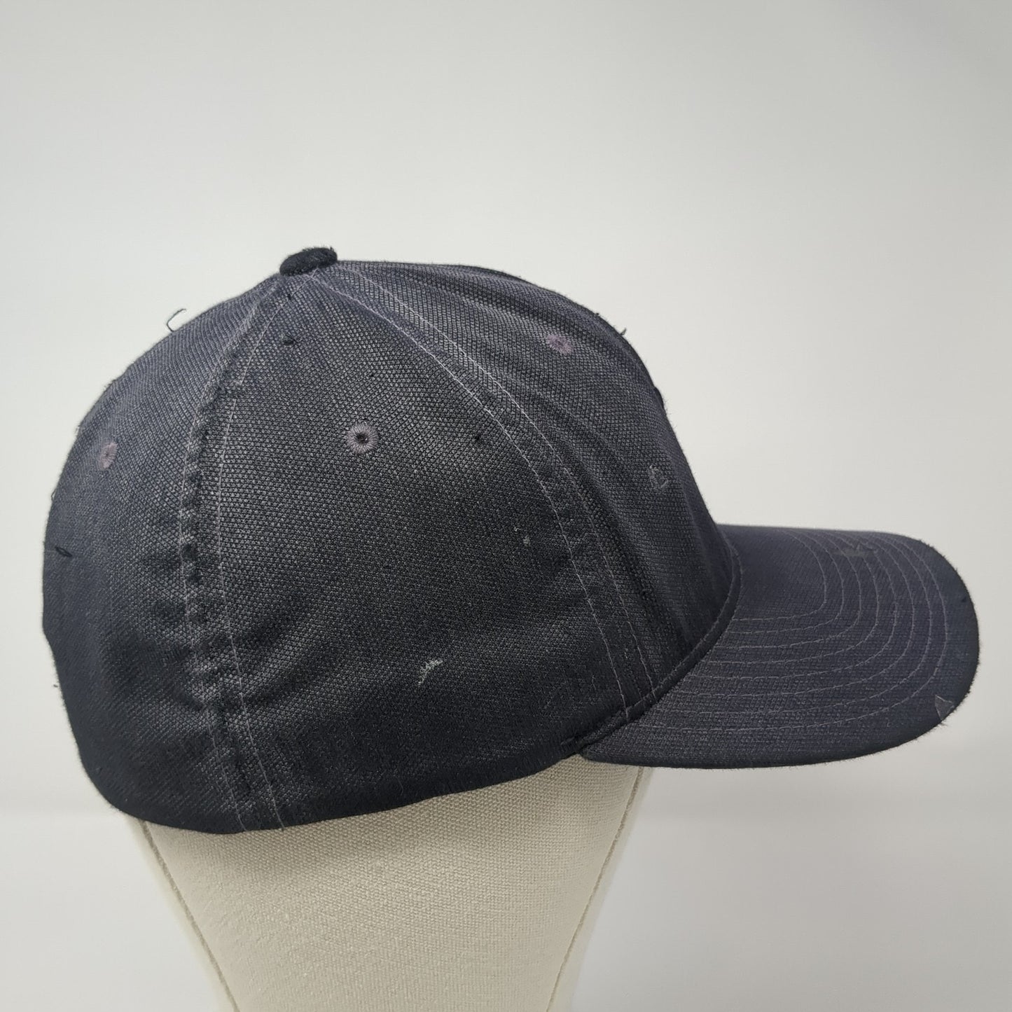 DC Fitted Baseball Cap Gray Medium Lightweight Embroidered 6 Panel Flexfit