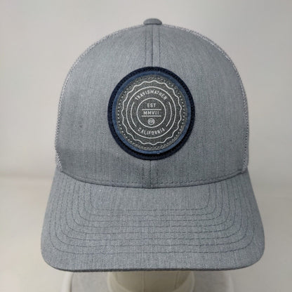 Travis Matthew California Est MMVII Snapback Trucker Hat Gray OS 110 Mesh Back