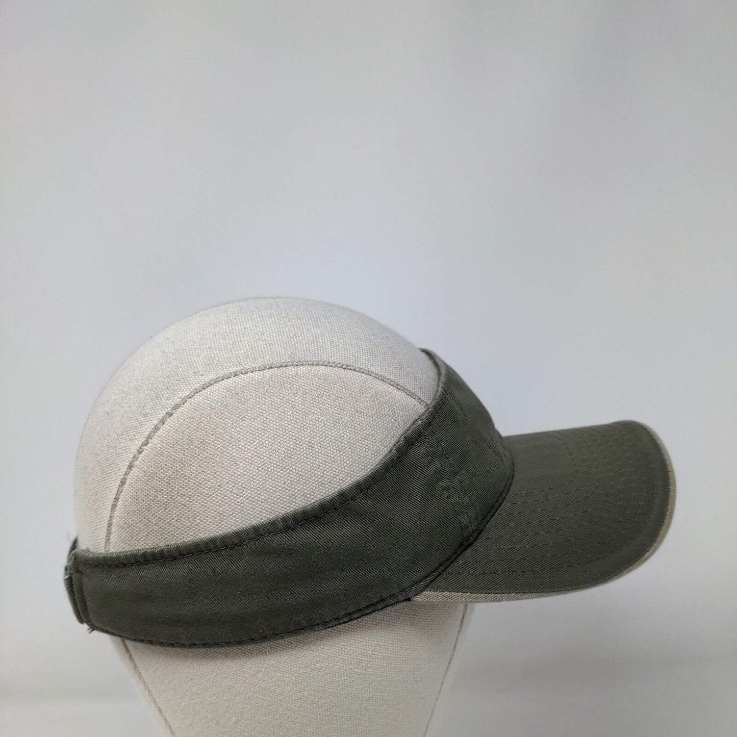 Cabela's Strapback Sun Visor Hat Green OSFA Adjustable Embroidered Logo