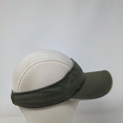 Cabela's Strapback Sun Visor Hat Green OSFA Adjustable Embroidered Logo
