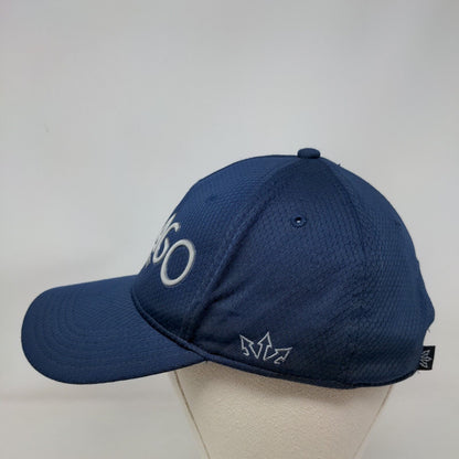 Chicago Est 1837 Strapback Hat Blue One Size Vent Holes Essencial Caps