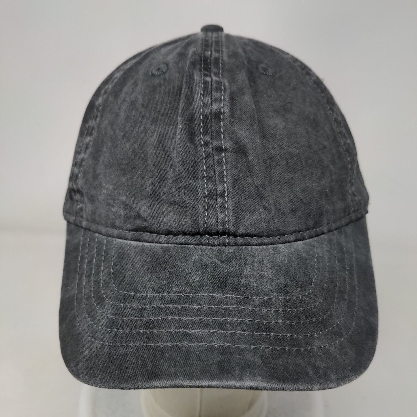 Unbranded Slideback Hat Black OSFM Solid 6 Panel Adjustable Blank