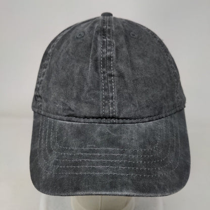 Unbranded Slideback Hat Black OSFM Solid 6 Panel Adjustable Blank
