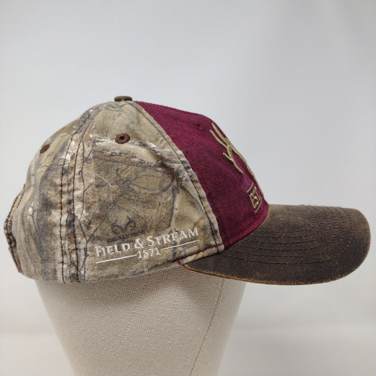 Field & Stream Strapback Hat Multi OSFA Embroidered Camo Hunting