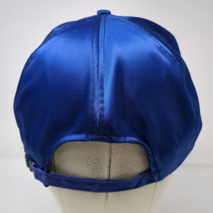 Mohr's 5 Panel Blue Hat One Size Kodiak Northwest Satin Rope Brim Logo Strap