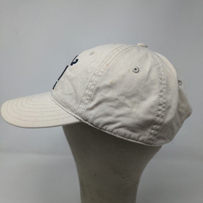 Arizona Jean Co Men's Slideback Hat Tan OSFA Vintage 2002 Embroidered Flag Logo