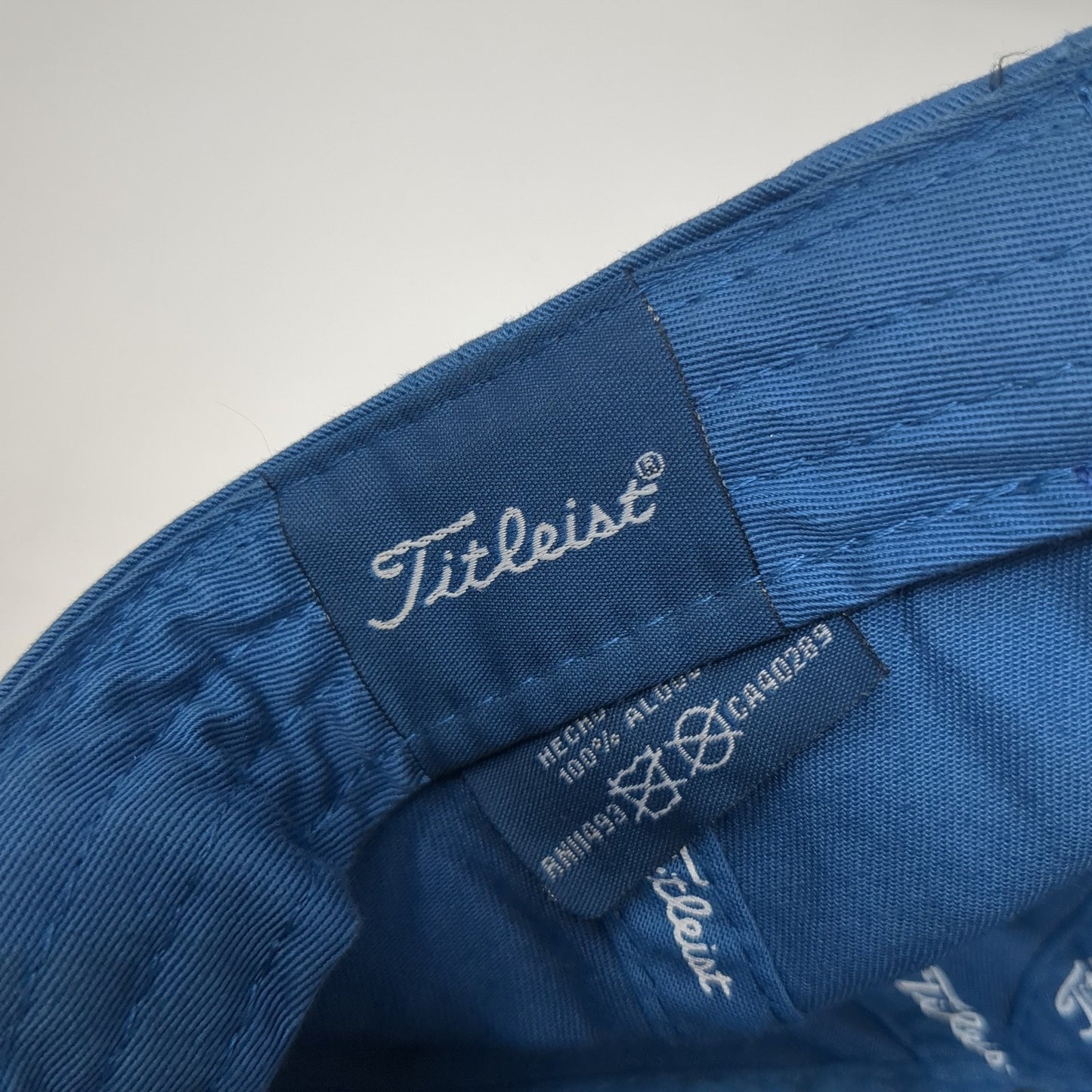 Titleist Slideback Hat Blue One Size Embroidered Spell Out 6 Panel