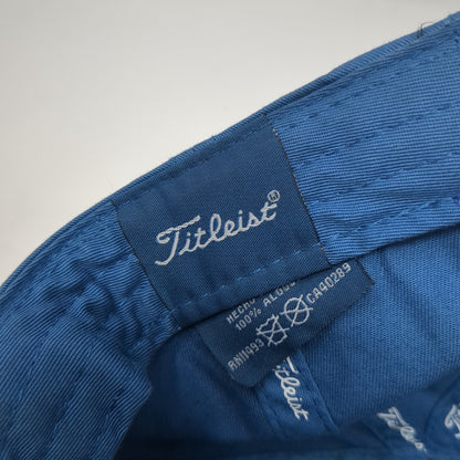 Titleist Slideback Hat Blue One Size Embroidered Spell Out 6 Panel