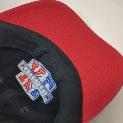 Reebok Super Bowl XL Detroit 2006 Black Red Baseball Cap Hat One Size Embroidery