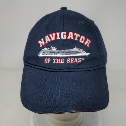 Navigator of The Seas Strapback Hat Blue One Size Adjustable Royal Carribean