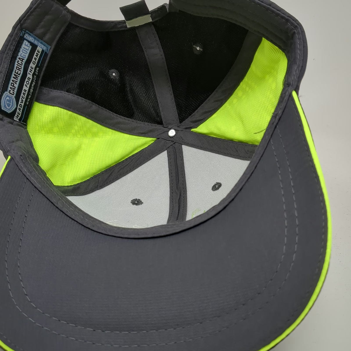 CapAmerica Baseball Cap Gray One Size Perforated Performance Golf AFC Logo Hat