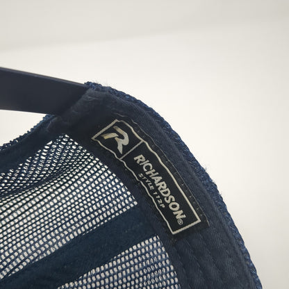 Realtree Snapback Trucker Hat Blue One Size Mesh Back Outdoor Richardson