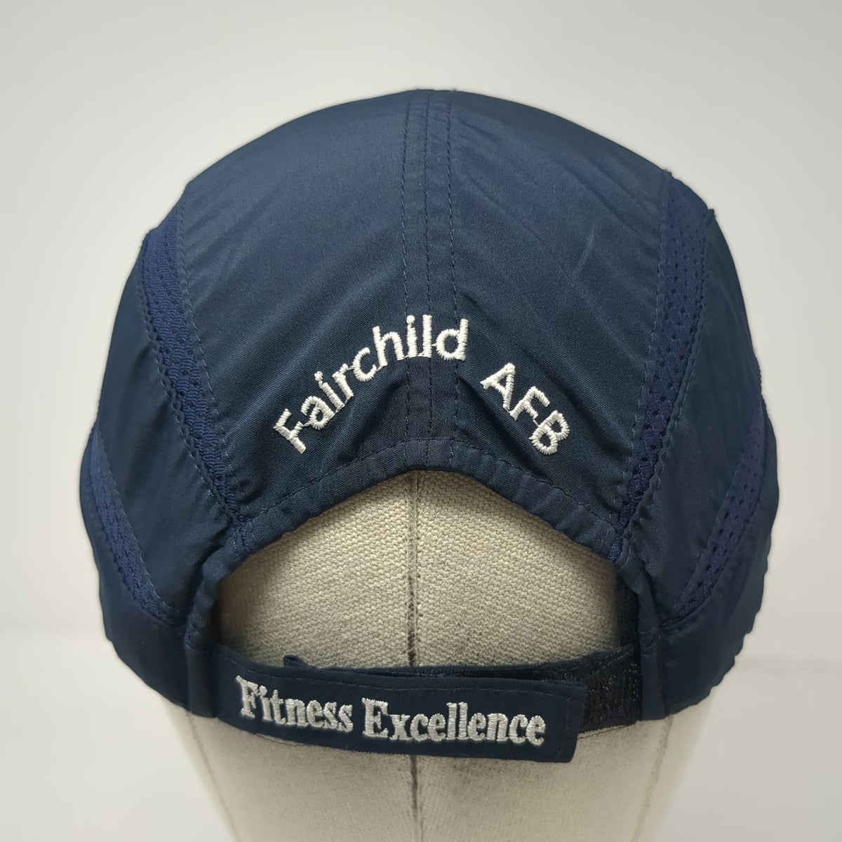 Racetrackers Baseball Cap Blue One Size Fairchild AFB Fitness Excellence Hat