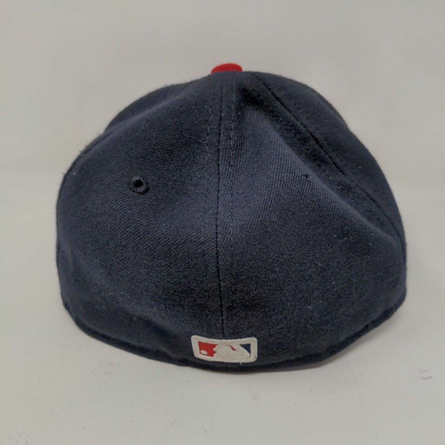 New Era Cool Base Men's Fitted Hat Blue Red Size 7 Washington Nationals Logo USA