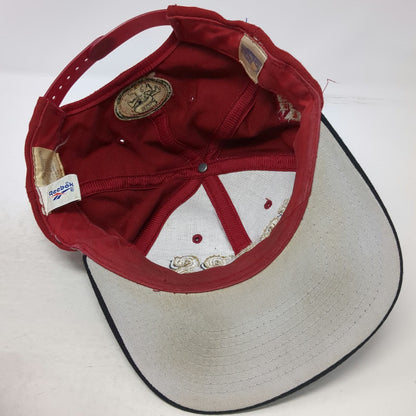 Reebok San Francisco 49ers NFL Snapback Hat Red Black 50th Anniversary Vintage