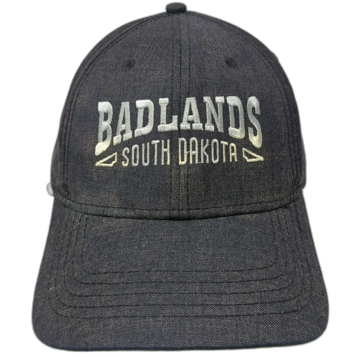ACE USA Baseball Cap Blue One Size Badlands South Dakota Hat Strapback Heather