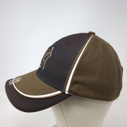 New York Yankees MLB Twins Enterprise Brown One Size Baseball Cap Script Hat