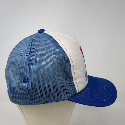 Great Salt Lake Minerals & Chemicals Corp Blue OS Trucker Hat GSL Snapback Mesh