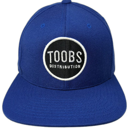 Yupoong Snapback Hat Blue One Size Toobs Distribution Flat Brim Green Undervisor