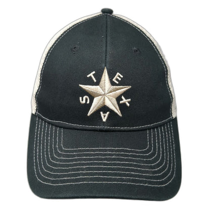 Buc-ee's Trucker Hat Black One Size Texas Star Embroidered Mesh Snapback Cap