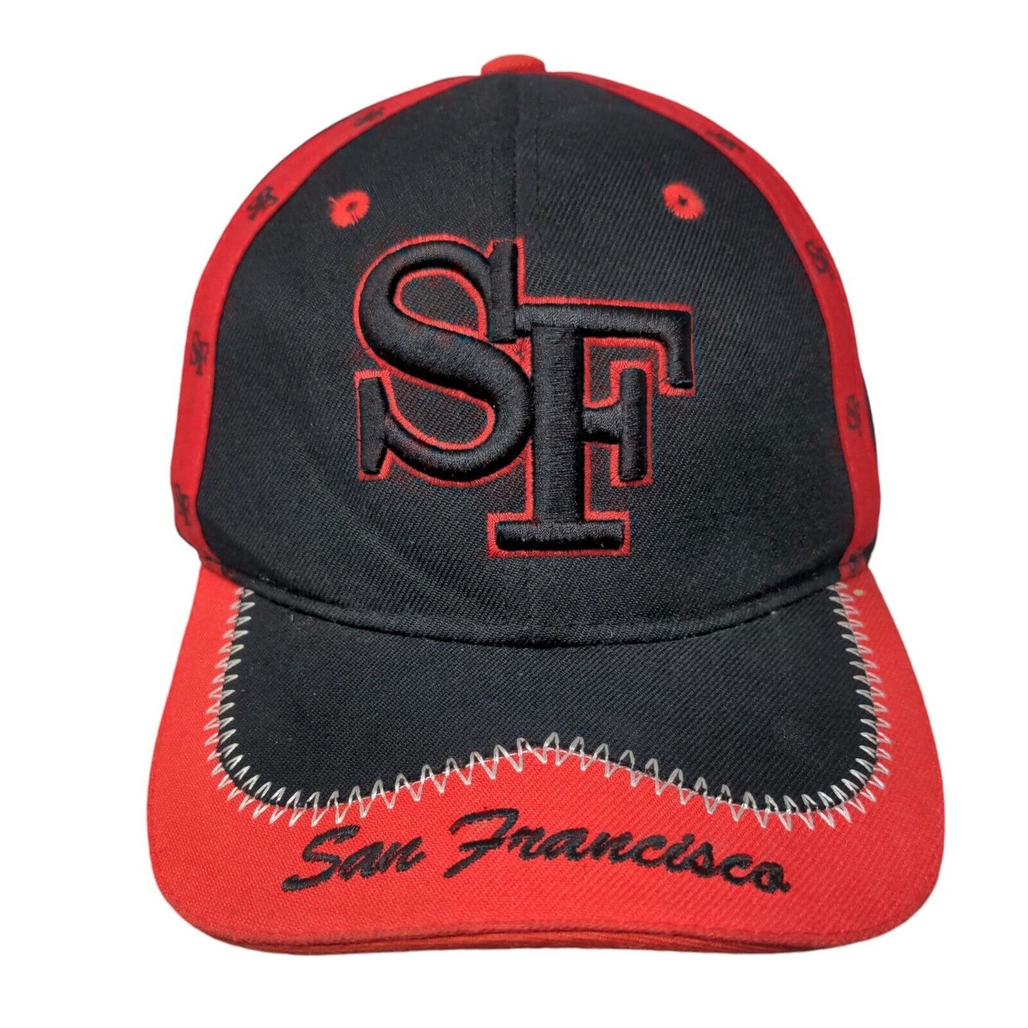 San Francisco Strapback Hat Multicolor OSFA Adjustable Embroidered Polyester