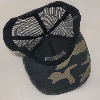 American Flag Snapback Mesh Back Trucker Hat Camo One Size Patriotic