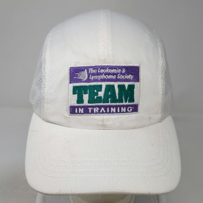 Cintas Baseball Cap White One Size Mesh Team In Training Leukemia Lymphoma Hat