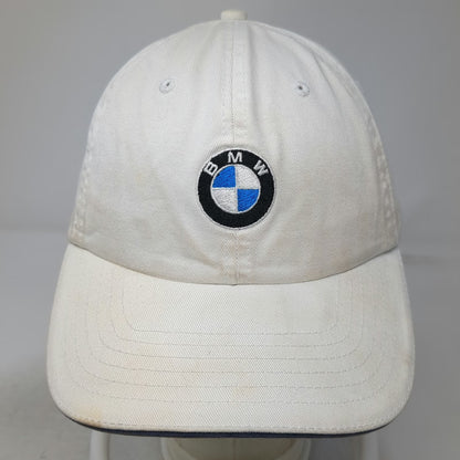 BMW Baseball Cap White One Size Embroidered Logo Slideback Lifestyle Hat
