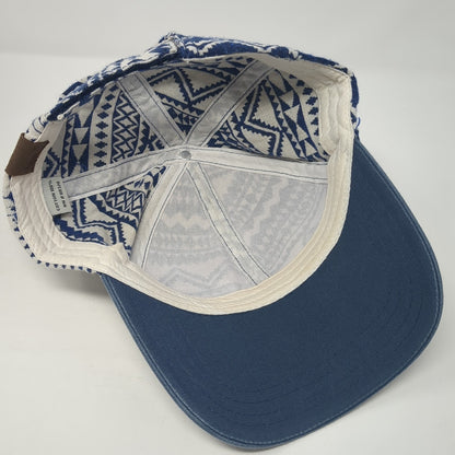 C.C Exclusives Strapback Hat Blue One Size Adjustable Tribal Aztec