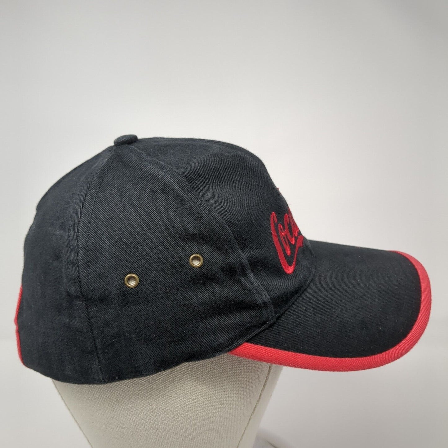 Enjoy Coca-Cola Slideback Hat Black One Size Adjustable Embroidered 6 Panel