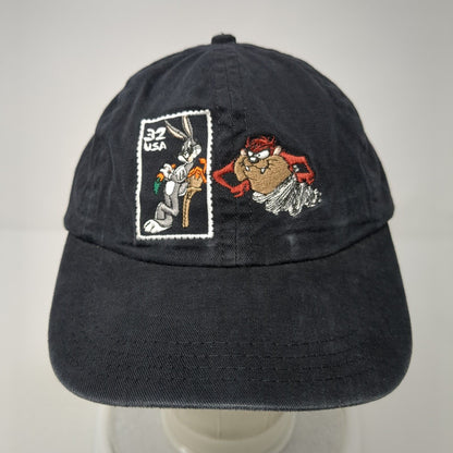 Bugs Bunny Taz Snapback Hat Black One Size Adjustable Looney Tunes