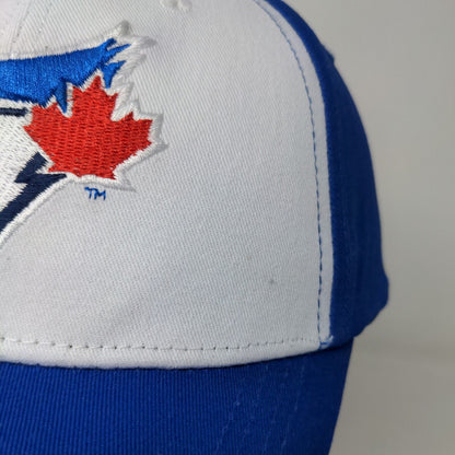 Toronto Blue Jays Men's Strapback Hat Blue Adjustable Embroidered Logo Cotton