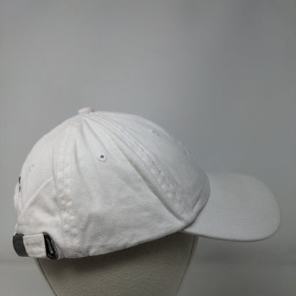 Ivory Ella Slideback Hat Cream One Size Adjustable Embroidered Elephant 6 Panel