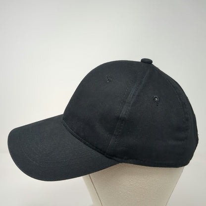 George Baseball Cap Black One Size Adjustable Strapback Plain Solid Blank Hat