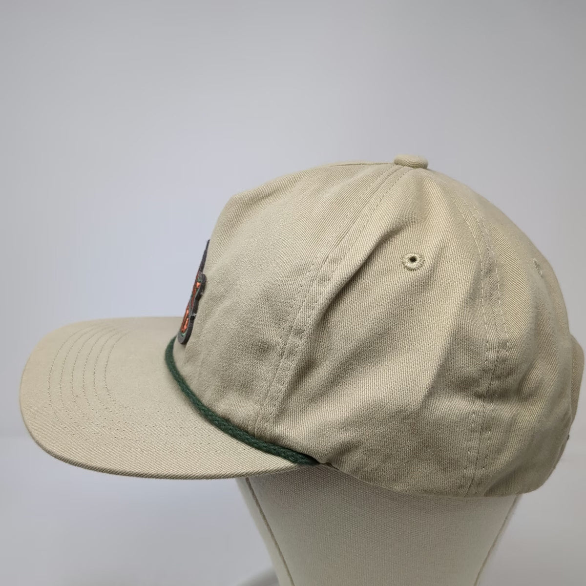 Howler Bros 5 Panel Hat Beige Blue Green One Size Fish Snapback Rope Cotton