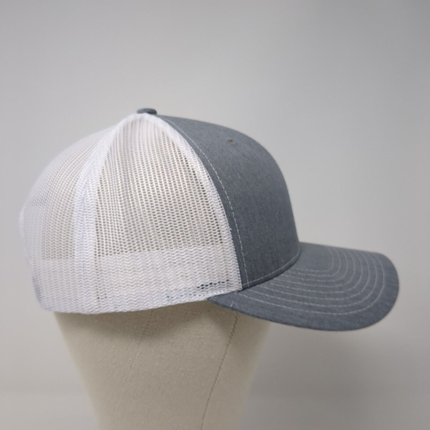 Micro Rain Snapback Mesh Back Trucker Hat Gray One Size Richardson