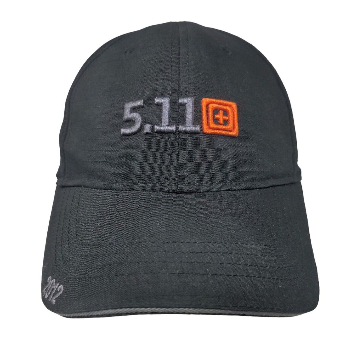 5.11 Tactical 2012 Strapback Hat Black One Size Embroidered Adjustable