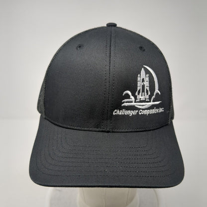 Challenger Companies, Inc. Snapback Trucker Hat Black One Size Mesh Back