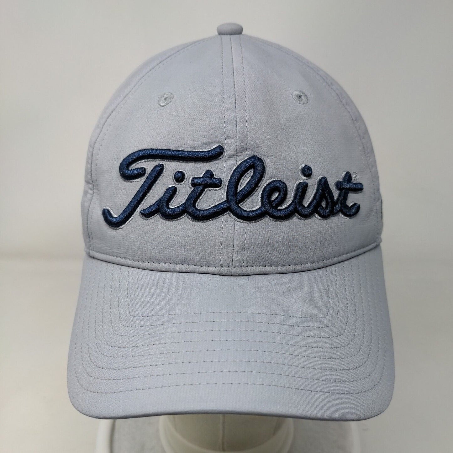 Titleist Slideback Hat Gray One Size Adjustable Embroidered Vent Holes