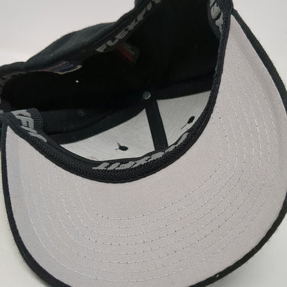 Flexfit Baseball Cap Black XL Jackson Construction Dean 6 Panel Curved Brim Hat
