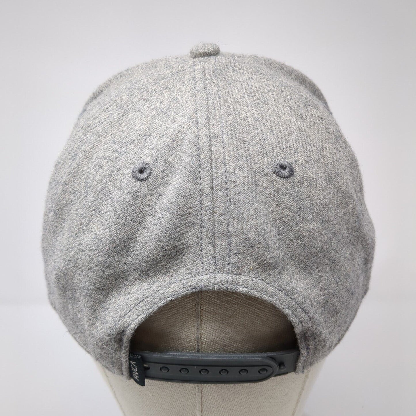 RVCA The Balance Of Opposites Patch Snapback Hat Gray One Size Mid Fit