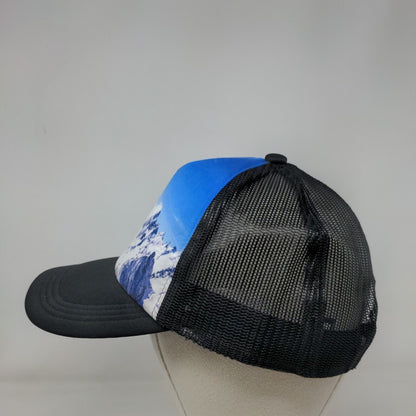 Snowy Mountain Snapback Mesh Back Trucker Hat Multi One Size Port Authority
