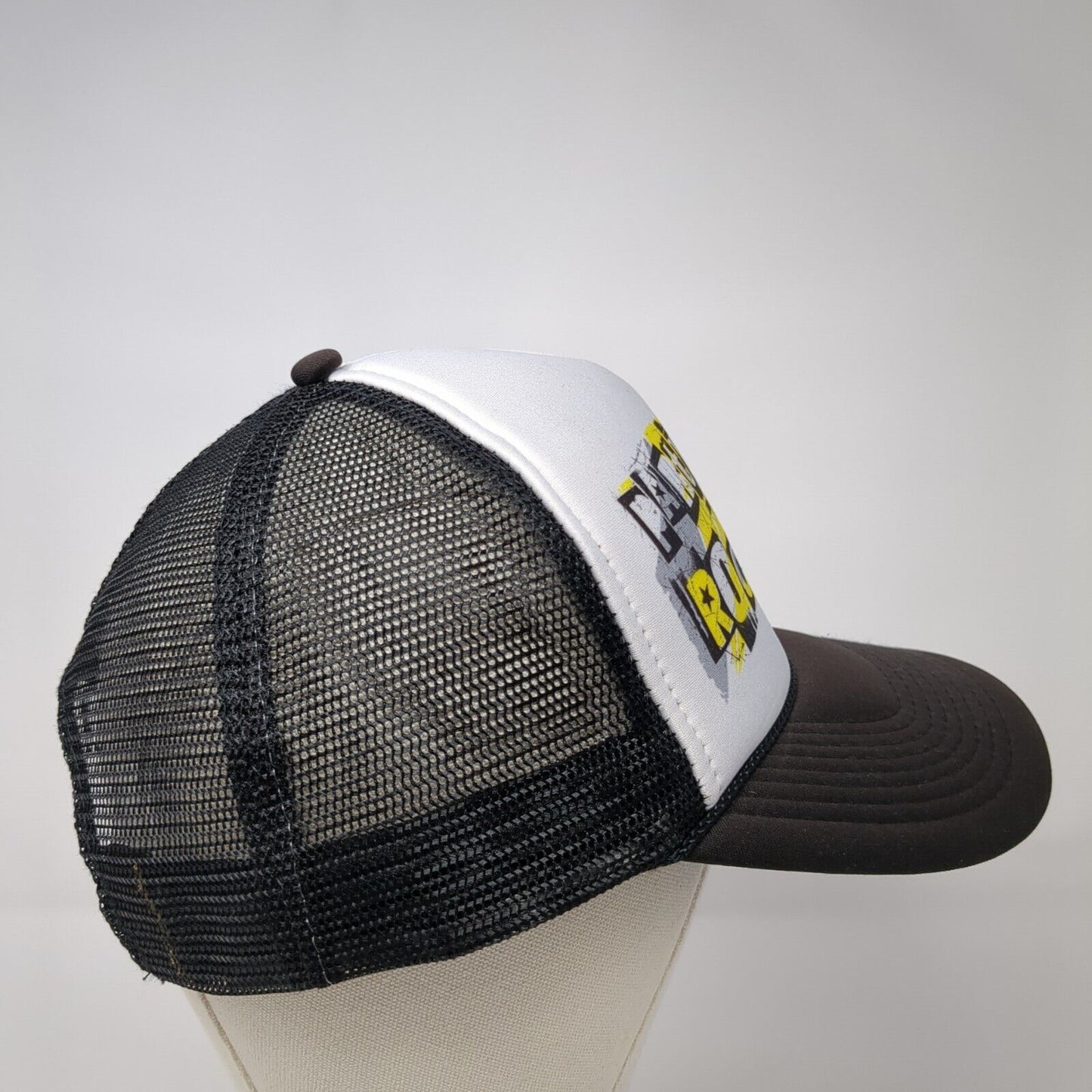 Party Like A Rockstar Snapback Rope Trucker Hat Black One Size Nissun