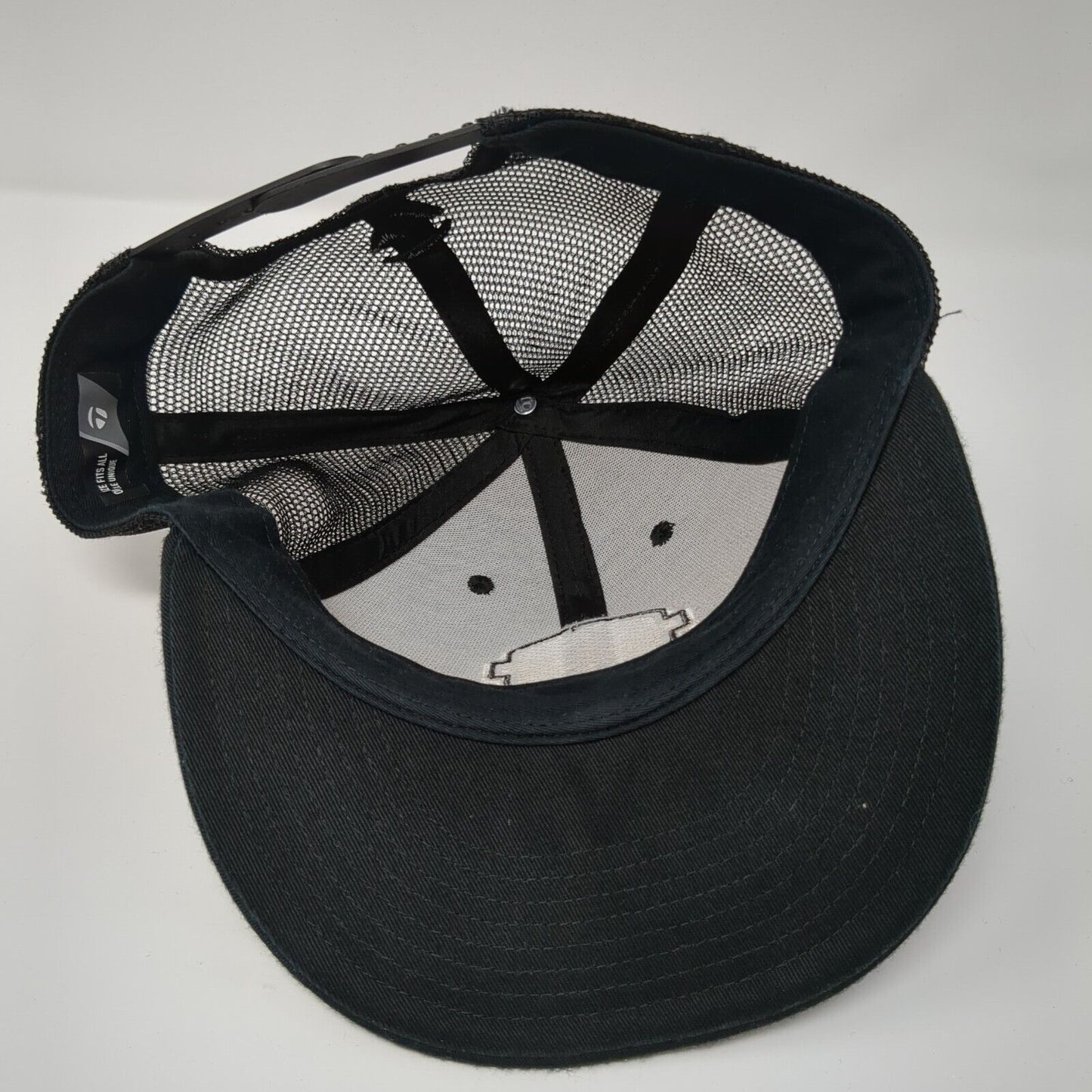 TaylorMade Golf Co. Snapback Trucker Hat Black One Size Mesh Back