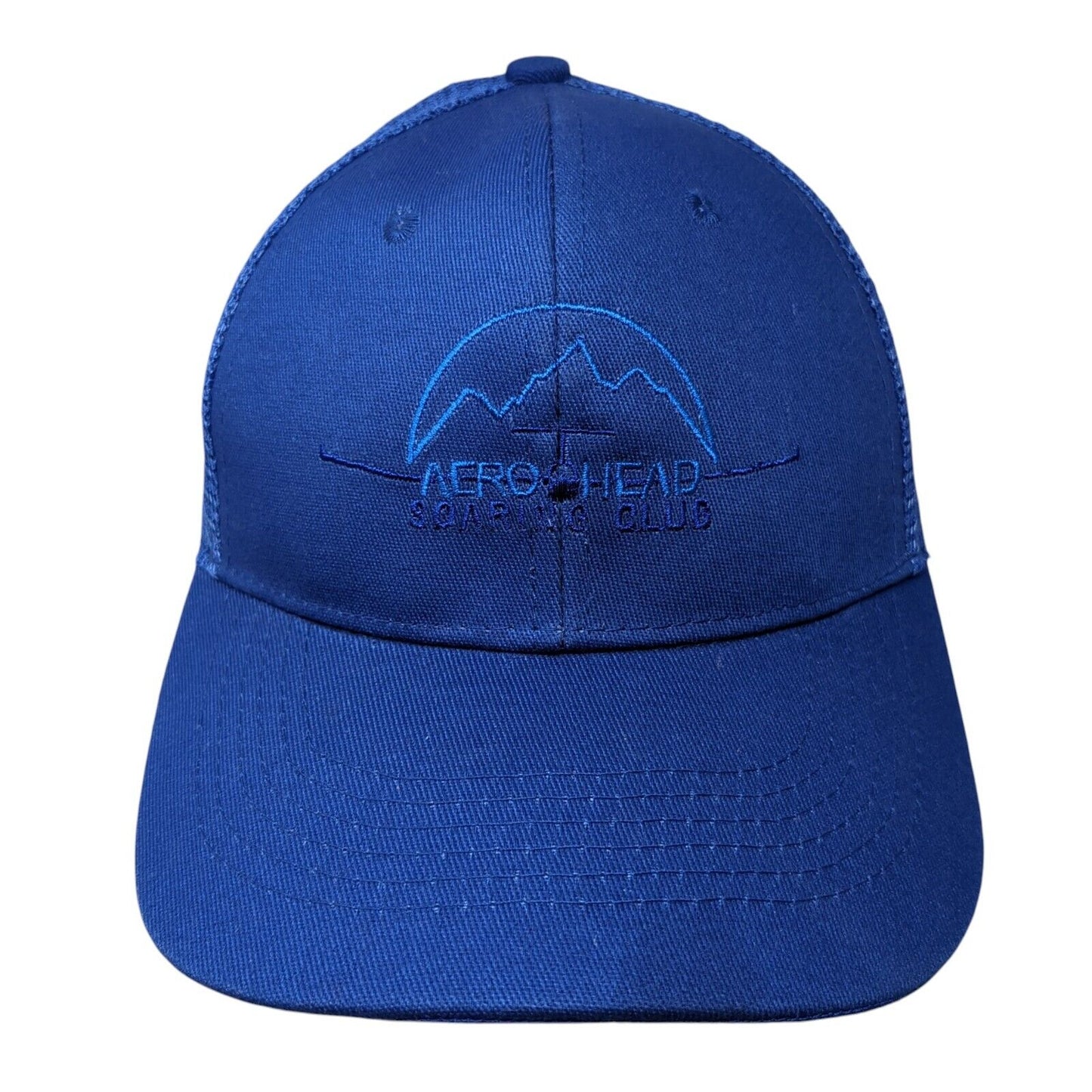 Aero Head Soaring Club Snapback Mesh Back Trucker Hat Blue One Size