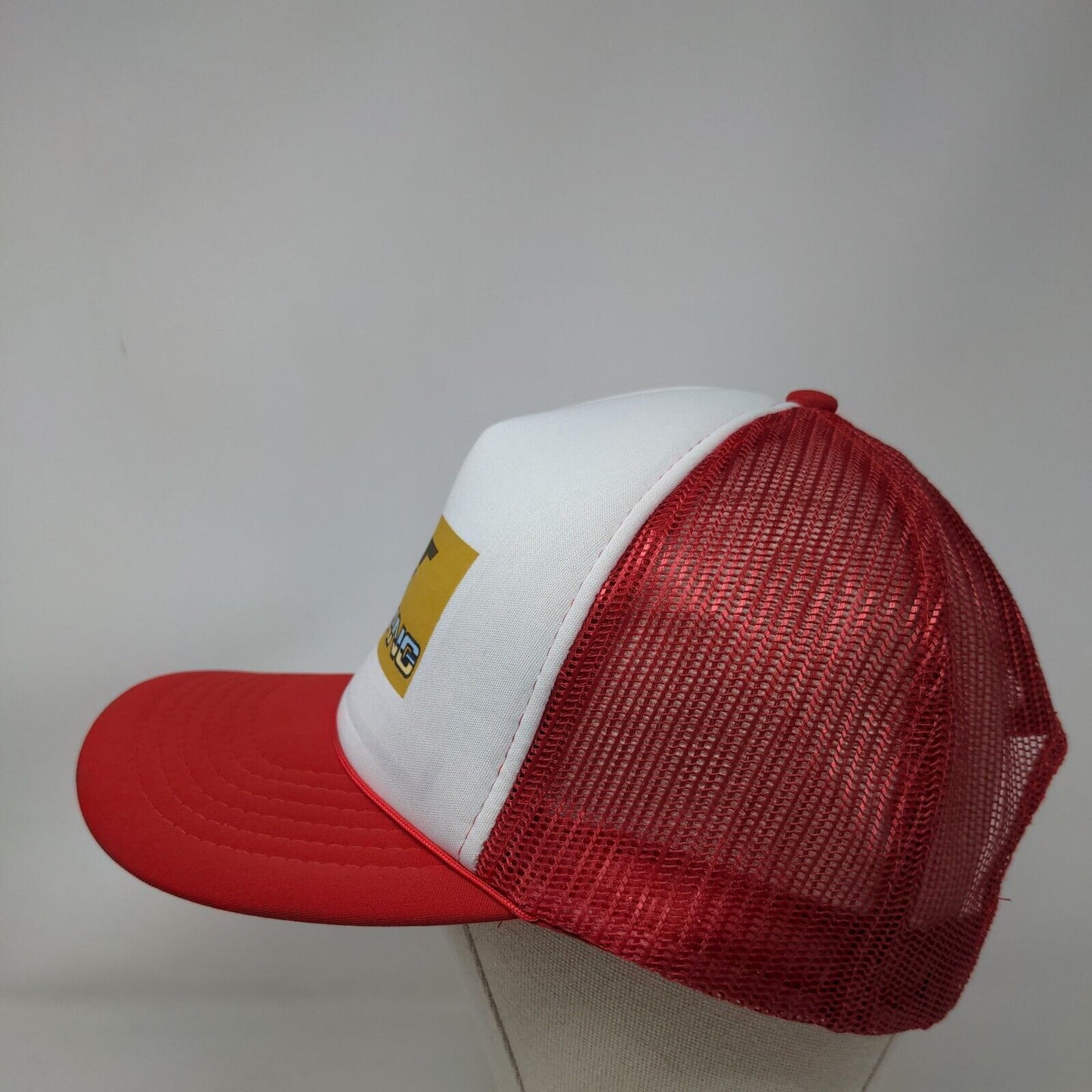 Mustang GT Snapback Mesh Back Rope Trucker Hat Red Adult Fit All Mad Hatter
