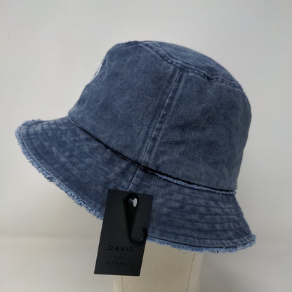 Maui Pineapple Bucket Hat Blue OSFM Embroidered David And Young W/Tags