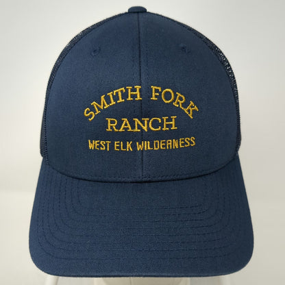Yupoong Trucker Hat Blue One Size Smith Fork Ranch West Elk Wilderness Snapback