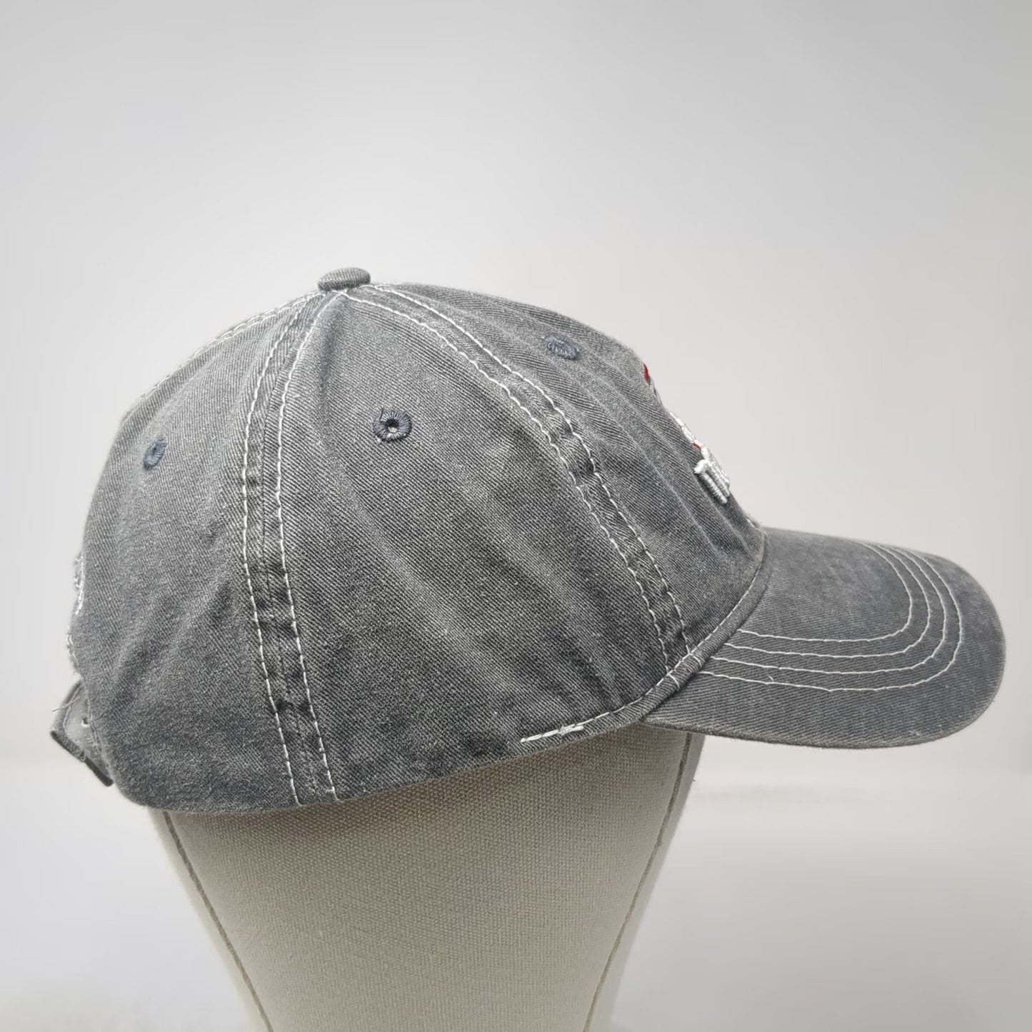 New Hampshire State Live Free or Die Gray Baseball Cap One Size Strapback Hat